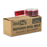 Arrow Message Page Flag Refills, "please Sign & Return", Red, 120-roll, 6 Rolls