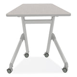 Learn Nesting Trapezoid Desk, 32.83" X 22.25" To 29.5", Gray, Ships In 1-3 Business Days
