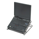 Onyx Adjustable Steel Mesh Laptop Stand, 12 1-4 X 12 1-4 X 1, Black