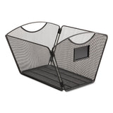 Onyx Mesh Desktop Tub File, Letter Files, 12.5" X 13.75" X 9.5", Black
