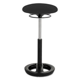 Stool,ext Ht,ergonomic,bk