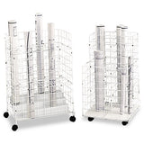 Wire Roll Files, 24 Compartments, 21w X 14.25d X 31.75h, White