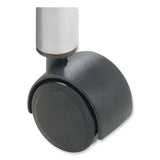 Sassy Stack Chair Casters, 2.5" Wheel, Black, 4/set