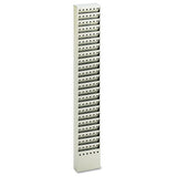 Steel Magazine Rack, 23 Compartments, 10w X 4d X 65.5h, Gray