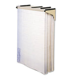 Sheet File Drop-lift Wall Rack, 12 Hanging Clamps, 43.75w X 11.5d X 7.75h, Sand