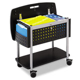 Scoot Mobile File, 29.75w X 18.75d X 27h, Black-silver