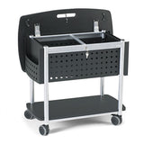 Scoot Mobile File, 29.75w X 18.75d X 27h, Black-silver