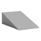 Single Sloped Metal Locker Hood Addition, 12w X 18d X 6h, Gray, Ships In 1-3 Business Days