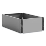 Single Continuous Metal Locker Base Addition, 11.7w X 16d X 5.75h, Gray, Ships In 1-3 Business Days