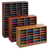 Wood-fiberboard E-z Stor Sorter, 24 Sections, 40 X 11 3-4 X 23, Mahogany
