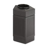 Canmeleon Indoor-outdoor Receptacle, Pentagon, Polyethylene, 30 Gal, Black