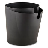 Cancan Deskside Waste/recycling Can, 5 Gal, Plastic, Black