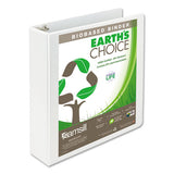 Earth's Choice Biobased D-ring View Binder, 3 Rings, 1" Capacity, 11 X 8.5, White
