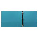 Earth’s Choice Biobased Durable Fashion View Binder, 3 Rings, 2" Capacity, 11 X 8.5, Turquoise, 2-pack