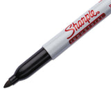 Industrial Permanent Marker, Fine Bullet Tip, Black, Dozen