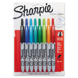Retractable Permanent Marker, Extra-fine Needle Tip, Black
