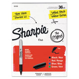 Fine Tip Permanent Marker, Assorted Colors, 36-pack