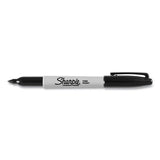 Fine Tip Permanent Marker, Fine Bullet Tip, Black, 24-pack
