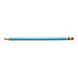 Col-erase Pencil With Eraser, 0.7 Mm, 2b (#1), Assorted Lead-barrel Colors, Dozen