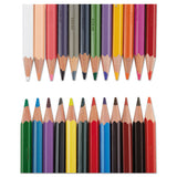 Col-erase Pencil With Eraser, 0.7 Mm, 2b (#1), Assorted Lead-barrel Colors, 24-pack