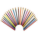 Col-erase Pencil With Eraser, 0.7 Mm, 2b (#1), Assorted Lead-barrel Colors, 24-pack