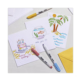 S-note Creative Markers, Assorted Ink Colors, Bullet-chisel Tip, Assorted Barrel Colors, 36-pack