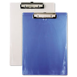 Recycled Plastic Clipboard, 0.5" Clip Capacity, Holds 8.5 X 11 Sheets, Cobalt