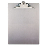 Aluminum Clipboard W-high-capacity Clip, 1" Clip Cap, 8 1-2 X 14 Sheets, Silver