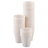 Paper Medical & Dental Treated Cups, 3.5oz, White, 100-bag, 50 Bags-carton