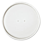 Paper Lids For 16oz Food Containers, White, Vented, 3.9"dia, 25-bag, 20 Bg-ctn