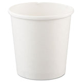 Flexstyle Double Poly Paper Containers, 16oz, White, 25-pack, 20 Packs-carton