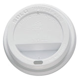 Traveler Cappuccino Style Dome Lid, Fits 10oz Cups, White, 100-pack, 10 Packs-carton