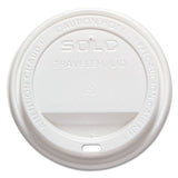 Traveler Cappuccino Style Dome Lid, Polystyrene, Fits 10-24 Oz Hot Cups, White, 1000-carton