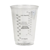Plastic Medical & Dental Cups, Graduated, 10 Oz, Clear, 50-bag, 20 Bags-carton