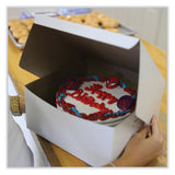 Bakery Boxes, 8 X 8 X 5, White, Paper, 100/carton