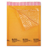 Jiffylite Self-seal Bubble Mailer, #000, Barrier Bubble Lining, Self-adhesive Closure, 4 X 8, Golden Brown Kraft, 25-carton