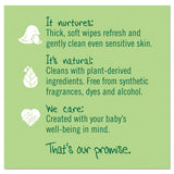 Free & Clear Baby Wipes, Unscented, White, 64-pk, 12 Pk-ct
