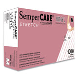 Stretch Vinyl Examination Gloves, Cream, Medium, 100/box, 10 Boxes/carton