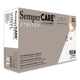 Stretch Vinyl Examination Gloves, Cream, X-large, 100/box, 10 Boxes/carton