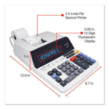 El1197piii Two-color Printing Desktop Calculator, Black-red Print, 4.5 Lines-sec