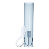 Adjustable Frosted Water Cup Dispenser, Wall Mounted, Blue