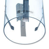 Large Pull-type Water Cup Dispenser, Translucent Blue
