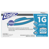Double Zipper Freezer Bags, 2 Gal, 2.7 Mil, 13" X 15.5", Clear, 100-carton