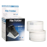Self-adhesive File Folder Labels, 0.56" X 3.43", White, 260-box