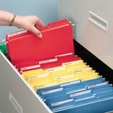 Interior File Folders, 1-3-cut Tabs, Letter Size, Yellow, 100-box