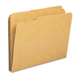 Heavyweight Kraft File Folders, Straight Tab, Letter Size, 11 Pt. Kraft, 100-box