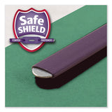 Six-section Pressboard Top Tab Classification Folders With Safeshield Fasteners, 2 Dividers, Letter Size, Green, 10-box