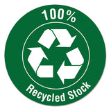 100% Recycled Pressboard Classification Folders, 2 Dividers, Letter Size, Dark Blue, 10-box