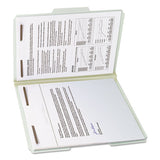 100% Recycled Pressboard Fastener Folders, Letter Size, Gray-green, 25-box