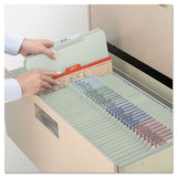 Expanding Recycled Heavy Pressboard Folders, 1-3-cut Tabs, 2" Expansion, Legal Size, Gray-green, 25-box